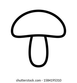 mushroom vector thin line icon 