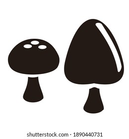 mushroom vegan plant nature vector design