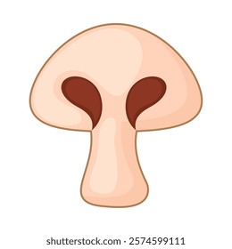 mushroom vegetable icon isolated design
