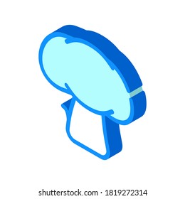 mushroom vegetable isometric icon vector. mushroom vegetable sign. isolated symbol illustration
