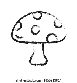 Mushroom Vegetable Vegetarian Vegan Brushed icon