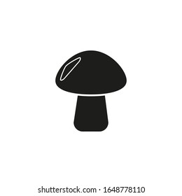 mushroom white background, icon vector