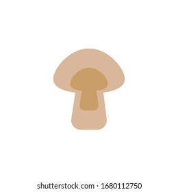 mushroom white background, icon vector