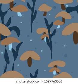 Mushrooms.An abstract pattern.Bright design,for your business.Vector illustration.