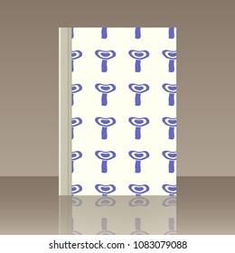 Mushrooms and Book. Realistic image of the object with reflection