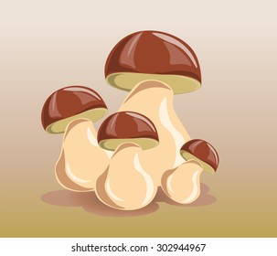 Mushrooms design. Vector