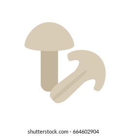 mushrooms flat icon. Colorful vector sign, logo illustration. Flat style design