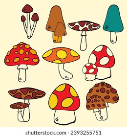Mushrooms are fungi belonging to a diverse group of organisms that have various shapes, sizes, colors, and properties.
