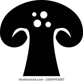 Mushrooms icon, Black silhouette Vector designs elements template icons, mushroom farm logo vintage , fungus mold clip art psychedelic groove element decoration sticker, on transparent background