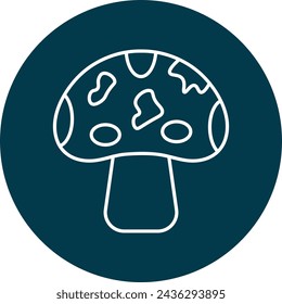 Mushrooms Icon Design For Personal And Commercial Use