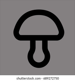 mushrooms icon flat design