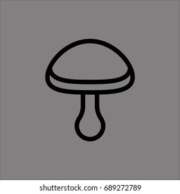 mushrooms icon flat design