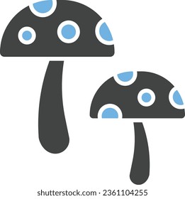 Mushrooms Icon image. Suitable for mobile application.
