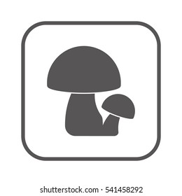 Mushrooms  icon,  isolated. Flat  design.