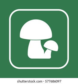 Mushrooms  icon,  isolated. Flat  design.