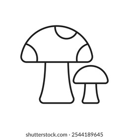 Mushrooms icon. isolated vector icon.