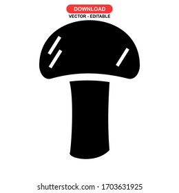 mushrooms icon or logo isolated sign symbol vector illustration - high quality black style vector icons
