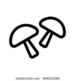 Mushrooms icon or logo isolated sign symbol vector illustration - high quality black style vector icons
