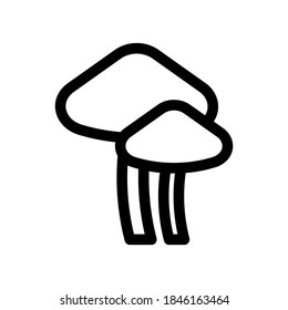 Mushrooms icon or logo isolated sign symbol vector illustration - high quality black style vector icons
