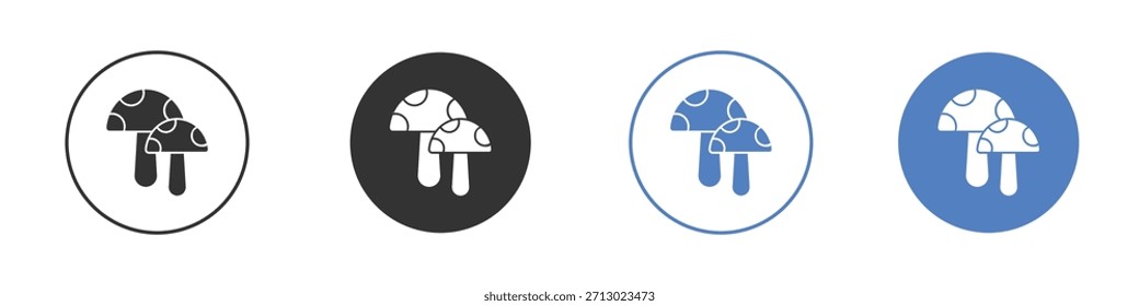 Mushrooms icon simple minimalist Vector EPS