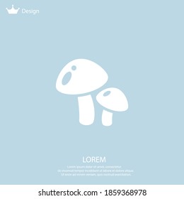 mushrooms icon. Vector illustration EPS 10.