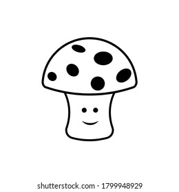 mushrooms icon vector illustration logo template