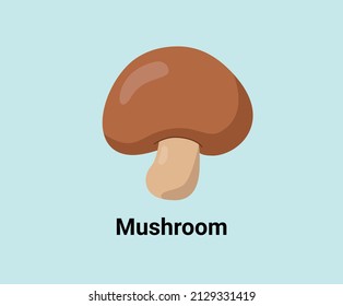 Mushrooms illustration set. vegetable, food icon Vector drawing. Hand drawn style.