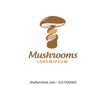 Mushrooms logo symbol or icon template