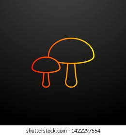 mushrooms nolan icon. Elements of autumn set. Simple icon for websites, web design, mobile app, info graphics