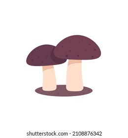 mushrooms on white, vector icon