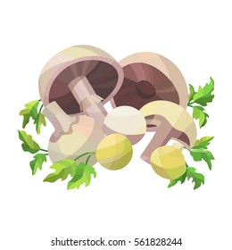 Mushrooms with parsley