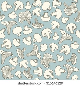 Mushrooms pattern