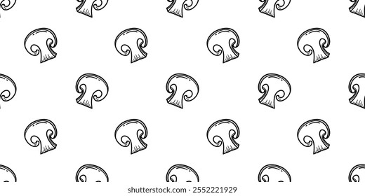 mushrooms pattern background. vintage mushroom pattern background. mushroom doodle pattern background.	
