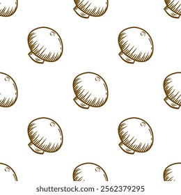 mushrooms pattern background. vintage mushroom pattern background. mushroom doodle pattern background.