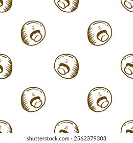 mushrooms pattern background. vintage mushroom pattern background. mushroom doodle pattern background.