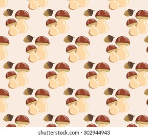 Mushrooms pattern design. Vector