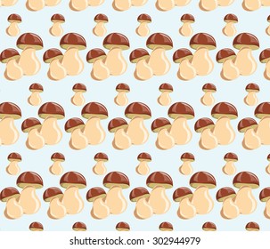 Mushrooms pattern design. Vector