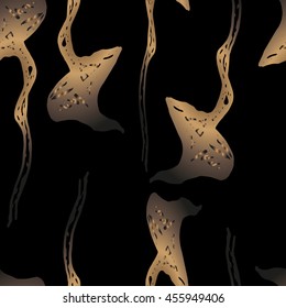 Mushrooms seamless pattern. Vector.