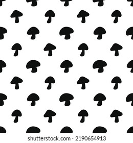 
Mushrooms seamless pattern vector illustration.