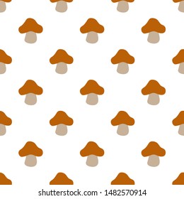 mushrooms seamless vector design pattern