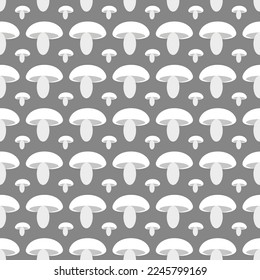 MUSHROOMS SEAMLESS VECTOR FOOD PATTERN