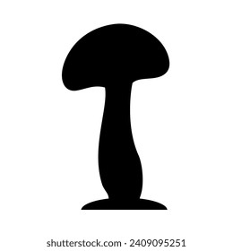 
Mushrooms Silhouette Illustration On Isolated Background