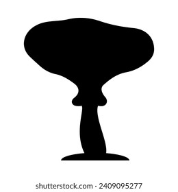 
Mushrooms Silhouette Illustration On Isolated Background