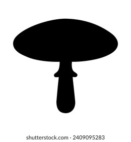 
Mushrooms Silhouette Illustration On Isolated Background