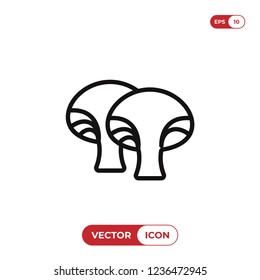 Mushrooms vector icon