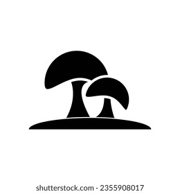 mushrooms vector icon. filled flat sign illustration, Mushroom plant simple icon on white background..eps