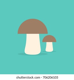 Mushrooms, vector. Illustration.