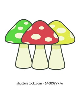 a mushroon of a different colol