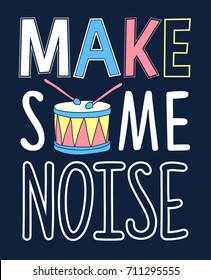 Music about doodle lettering. Vector illustration. Hand drawing slogans and icons vector.