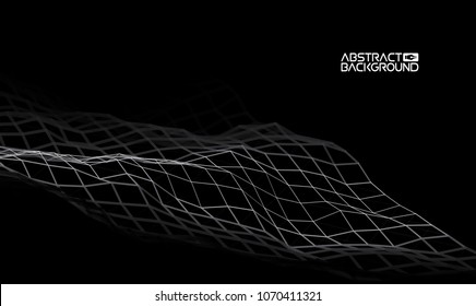 Música de fondo abstracto azul. Ecualizador para la música, mostrando ondas de sonido con ondas de música, concepto de vector de ecualizador de fondo de música.